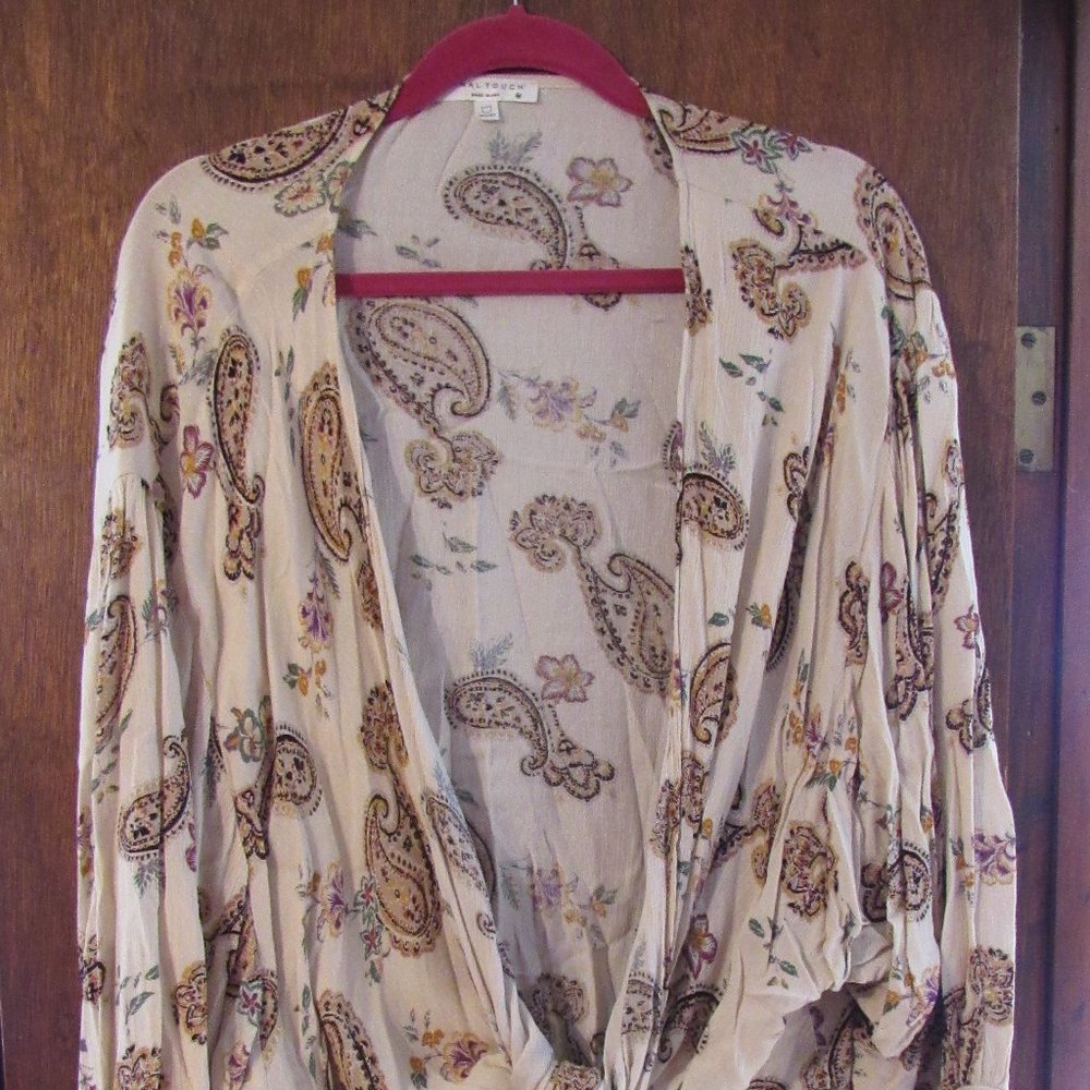 Final Touch Waterfall Cadigan - Sz M